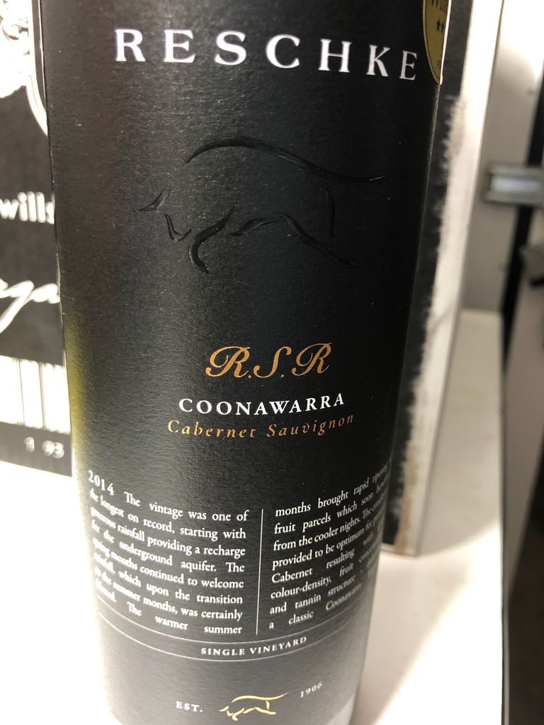 2014 Reschke Sauvignon RSR, Australia, South Australia, Limestone Coast, Coonawarra