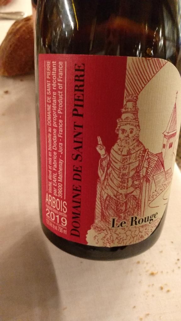 2019 Domaine de Saint Pierre Arbois Le Rouge, France, Jura, Arbois ...