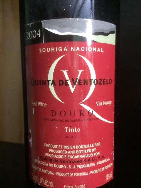 Quinta de ventozelo touriga franca 2004 glass 750ml (5601920113921)