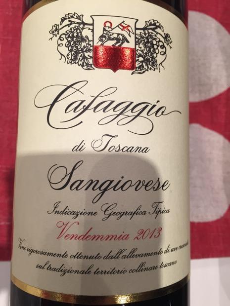 2014 Cafaggio Sangiovese Villa Cafaggio Toscana IGT, Italy, Tuscany ...