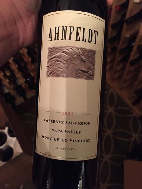 2011 Ahnfeldt Cabernet Sauvignon Monticello Vineyard, USA, California ...