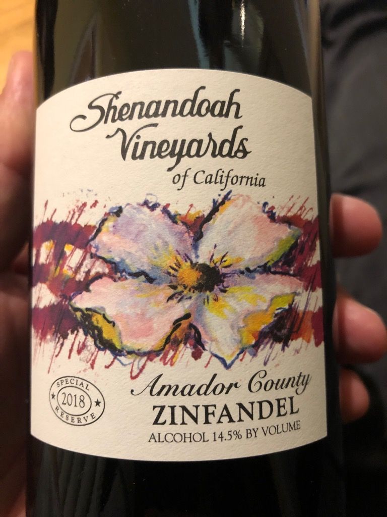 2018 Shenandoah Vineyards Zinfandel Special Reserve, USA, California, Sierra Foothills, Amador