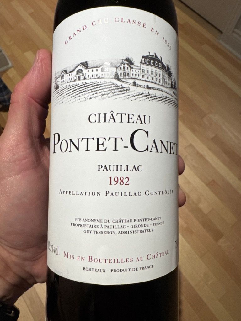 1982 Château Pontet-Canet - CellarTracker