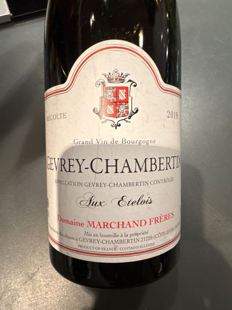 2019 Domaine Marchand Freres Gevrey-Chambertin Aux Etelois