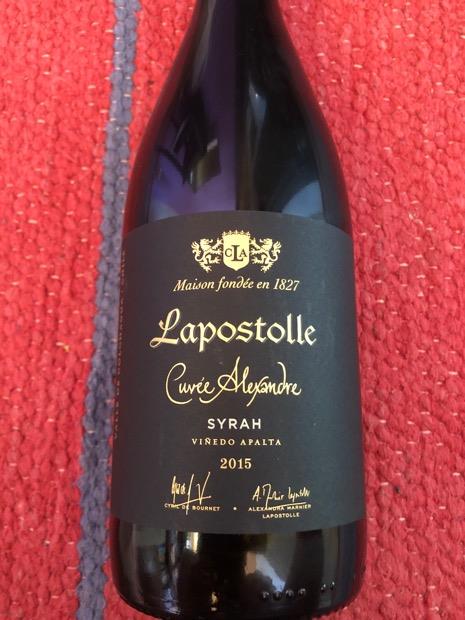 2015 Lapostolle Syrah Cuv e Alexandre Apalta Vineyard CellarTracker