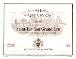 1996 Chateau Destieux Veyrax, Saint-Emilion Grand Cru