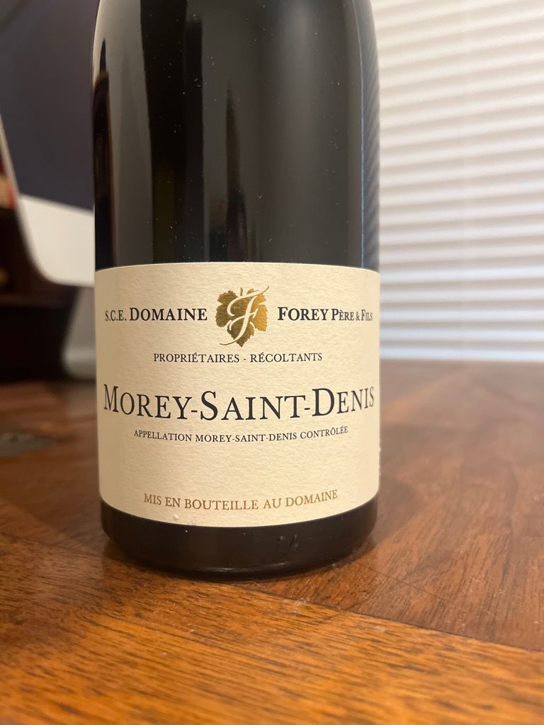 2016年 モレ サン ドニ Forey Père & Fils Domaine Forey Père & Fils