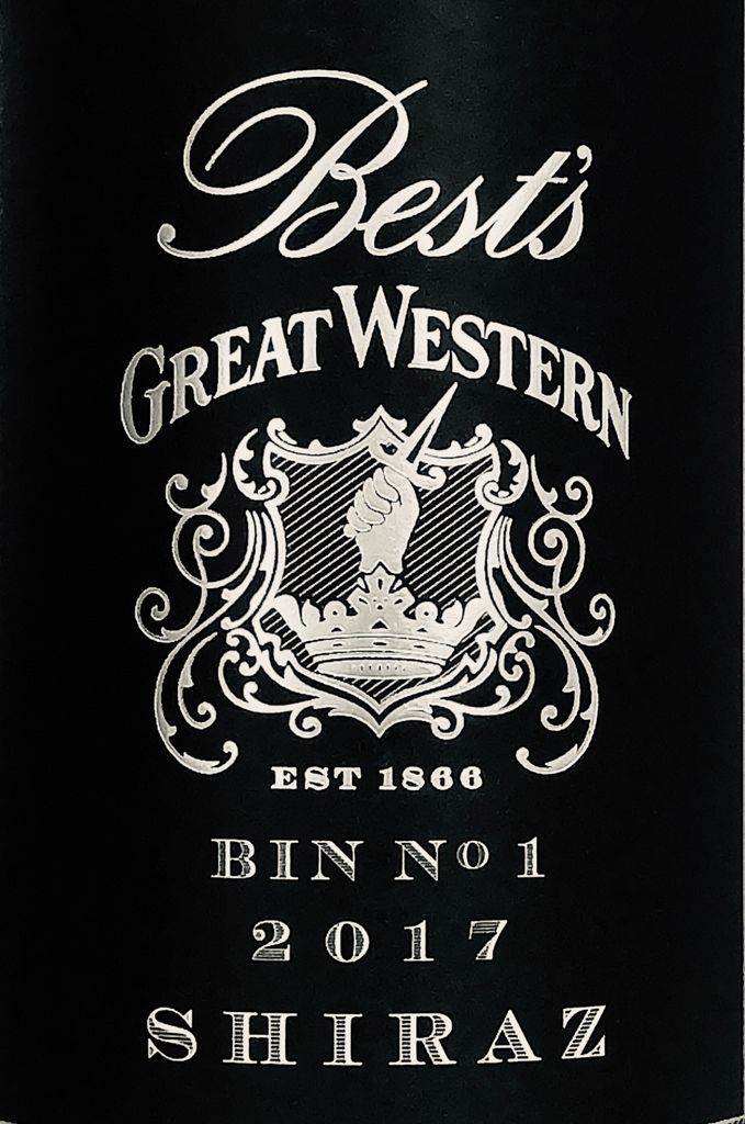 2017 Best's Great Western Shiraz Bin No 1, Australia, Victoria, Western