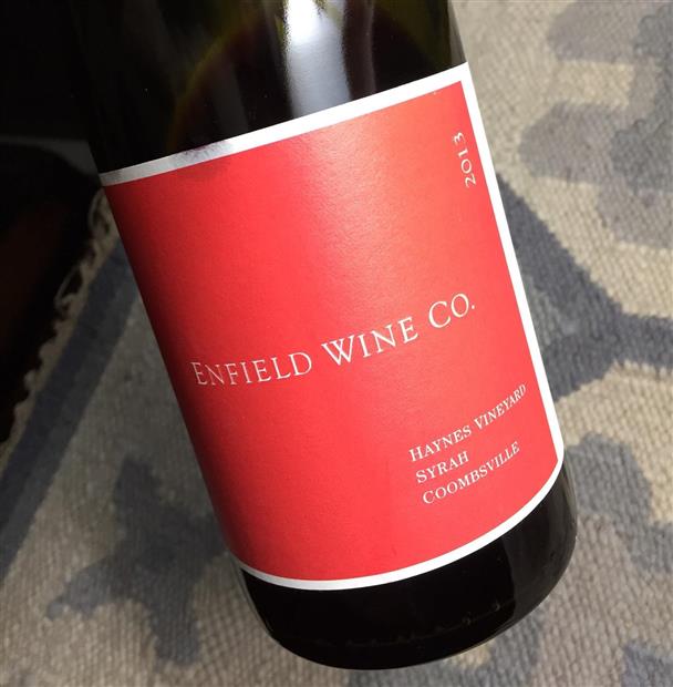 2013 Enfield Wine Co. Syrah Haynes Vineyard, USA, California, Napa ...