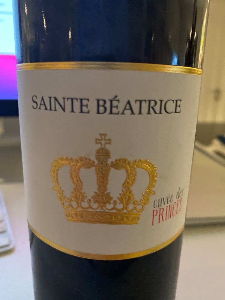 N.V. Domaine Sainte B atrice Cuv e des Princes Rouge CellarTracker