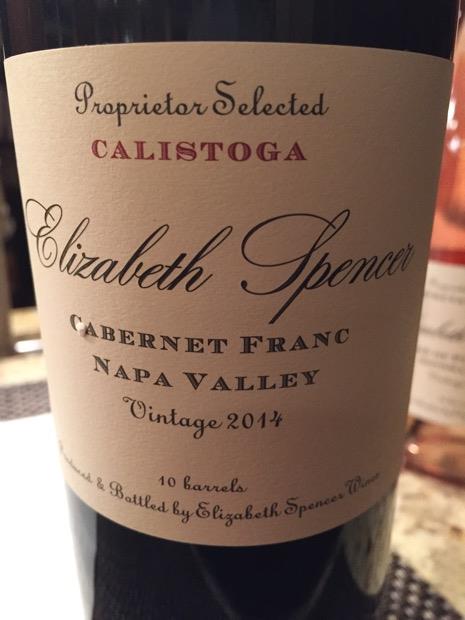 2014 Elizabeth Spencer Cabernet Franc Calistoga, USA, California, Napa ...