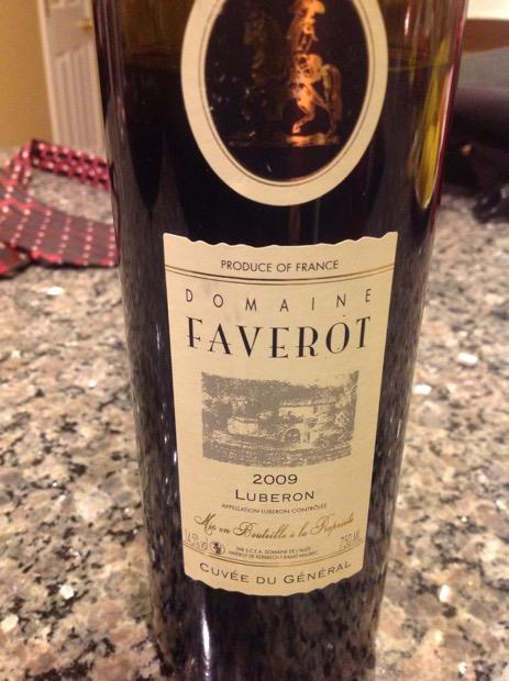 2010 Domaine Faverot Luberon Cuvée du Général, France, Rhône, Southern ...