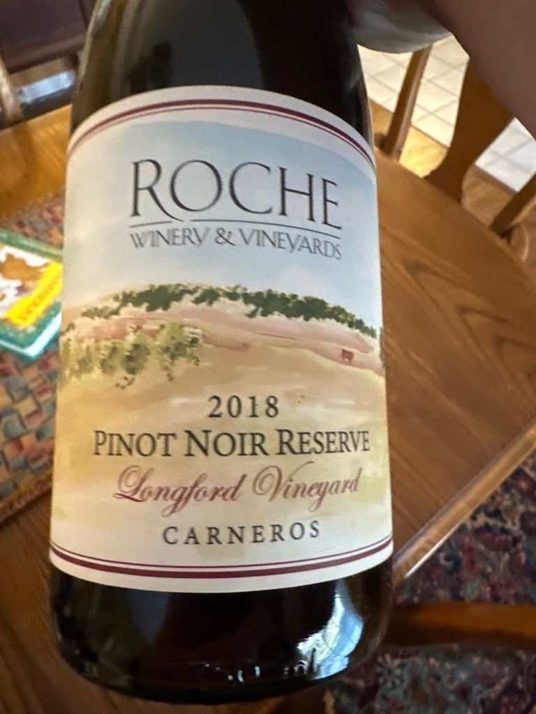 2018 Roche Winery Pinot Noir Reserve Longford Vineyard, USA, California ...