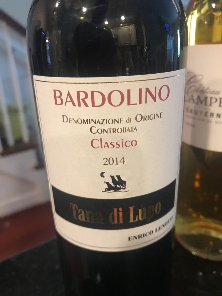 2015 Enrico Lenotti Bardolino Classico Tana di Lupo, Italy,