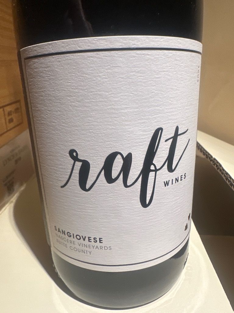 2021 Raft Wines Sangiovese Nessere, USA, California, Central Valley ...