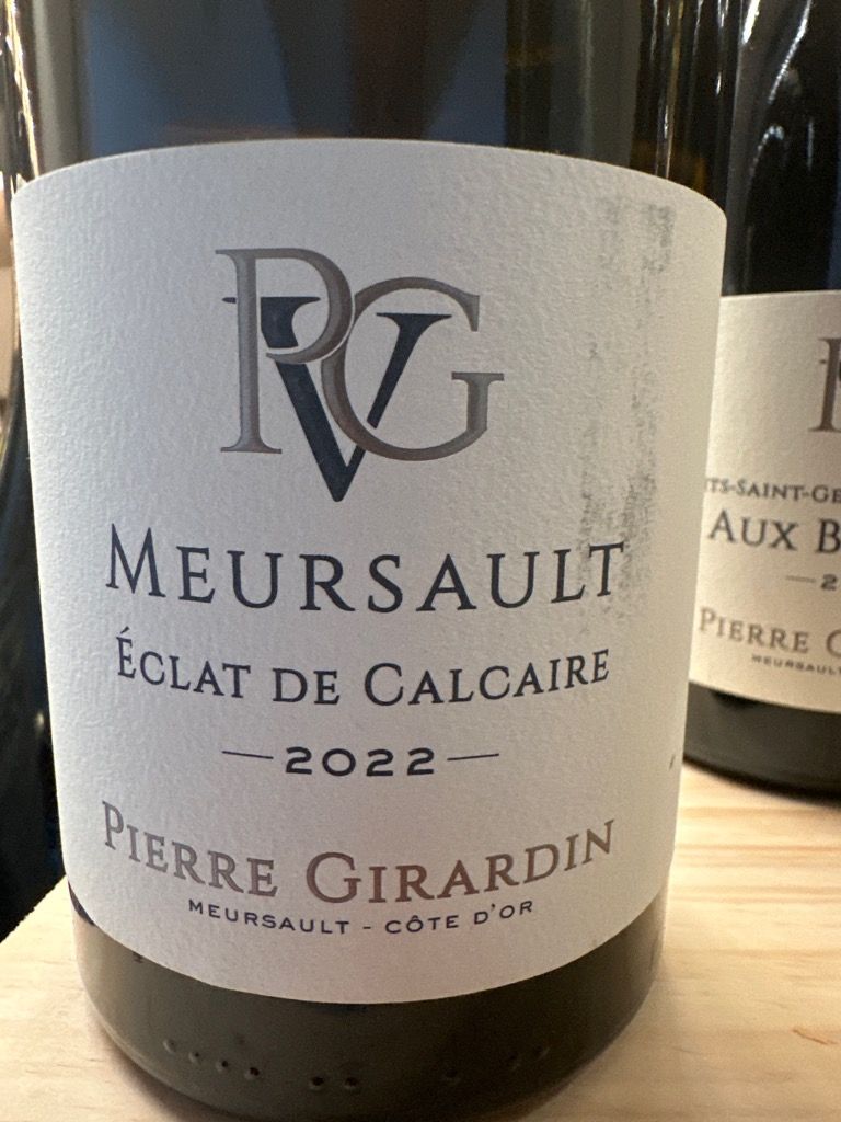 2022 Pierre Girardin Meursault Éclat de Calcaire​ - CellarTracker