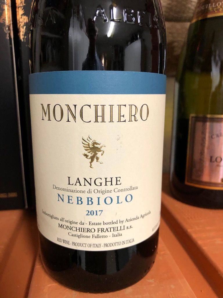 2017 Monchiero Langhe Nebbiolo, Italy, Piedmont, Langhe, Langhe DOC ...