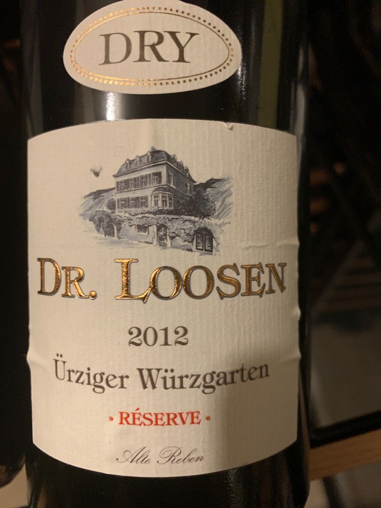12 Dr Loosen Urziger Wurzgarten Riesling Grosses Gewachs Alte Reben Reserve Germany Mosel Saar Ruwer Cellartracker