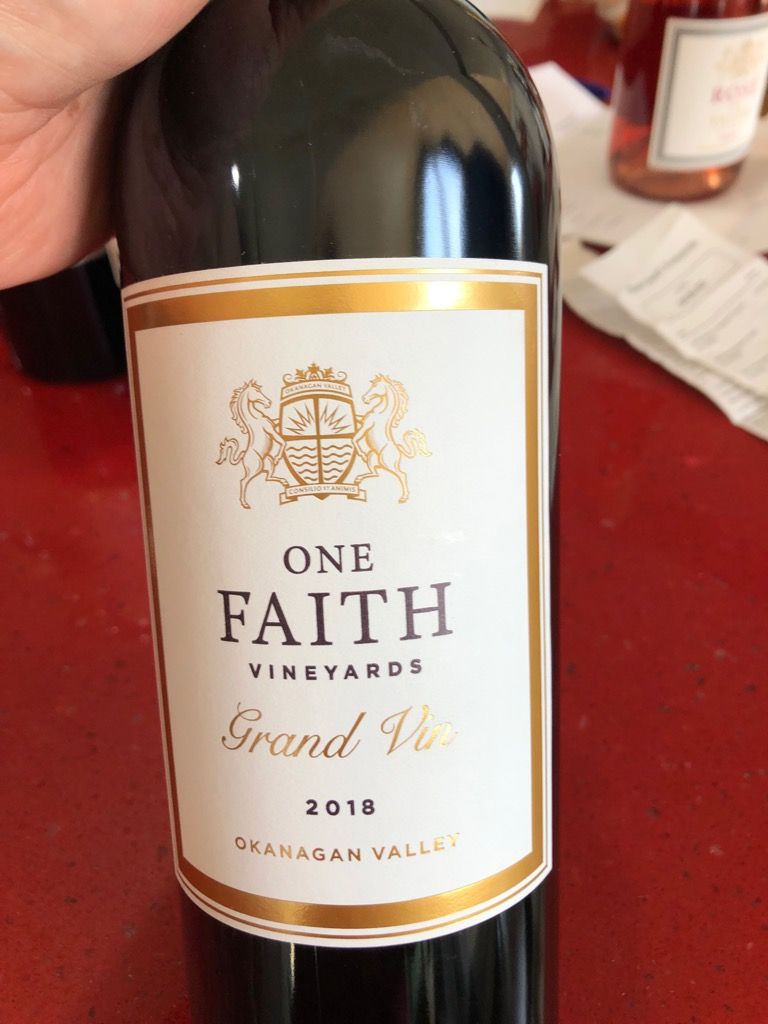 2018 One Faith Vineyards Barrel Aged Blanc Canada British Columbia