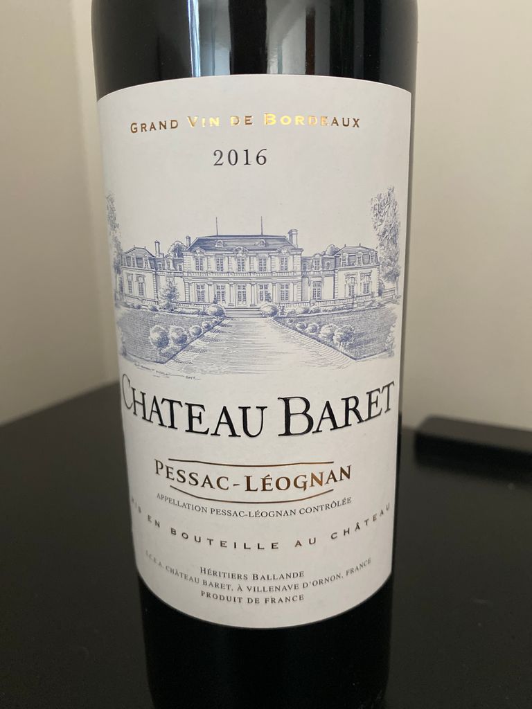 2016 Château Baret - CellarTracker