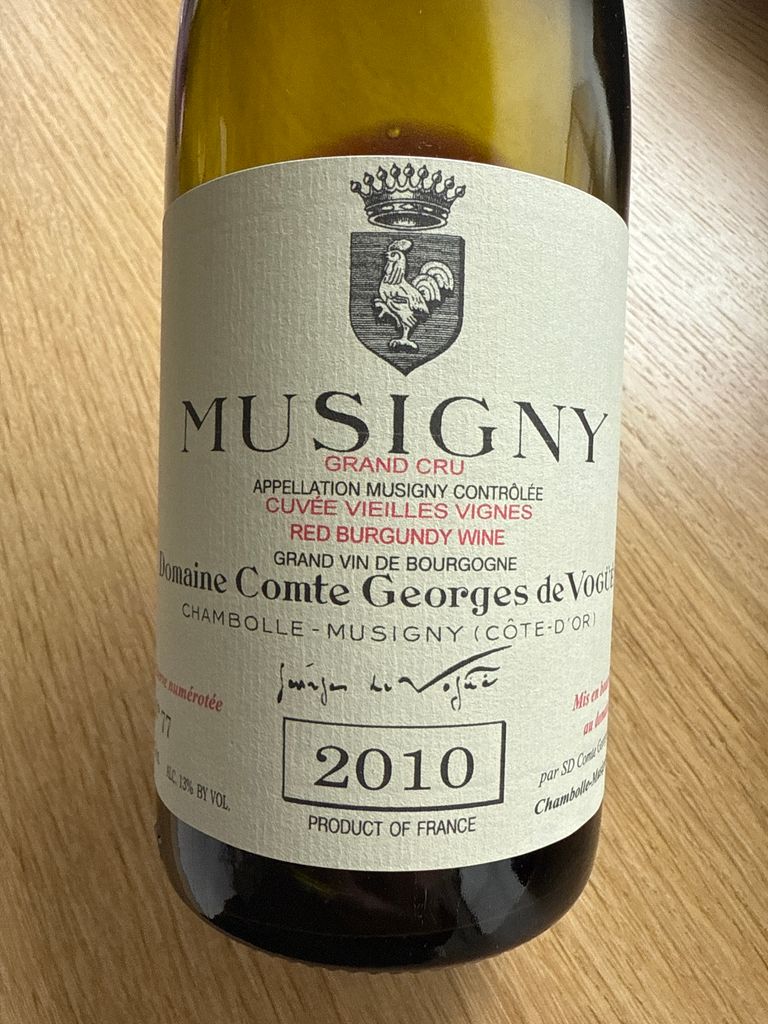 響*様 Musigny2013 DomaineComtees de V 2013 Domaine Comte Georges de Vogüé Musigny Cuvée Vieilles Vignes