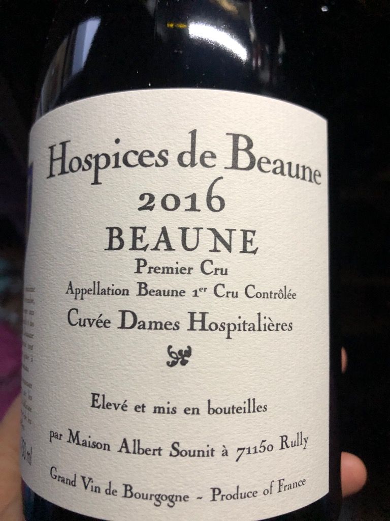 2016 Hospices de Beaune Beaune 1er Cru Cuvée Dames Hospitalieres