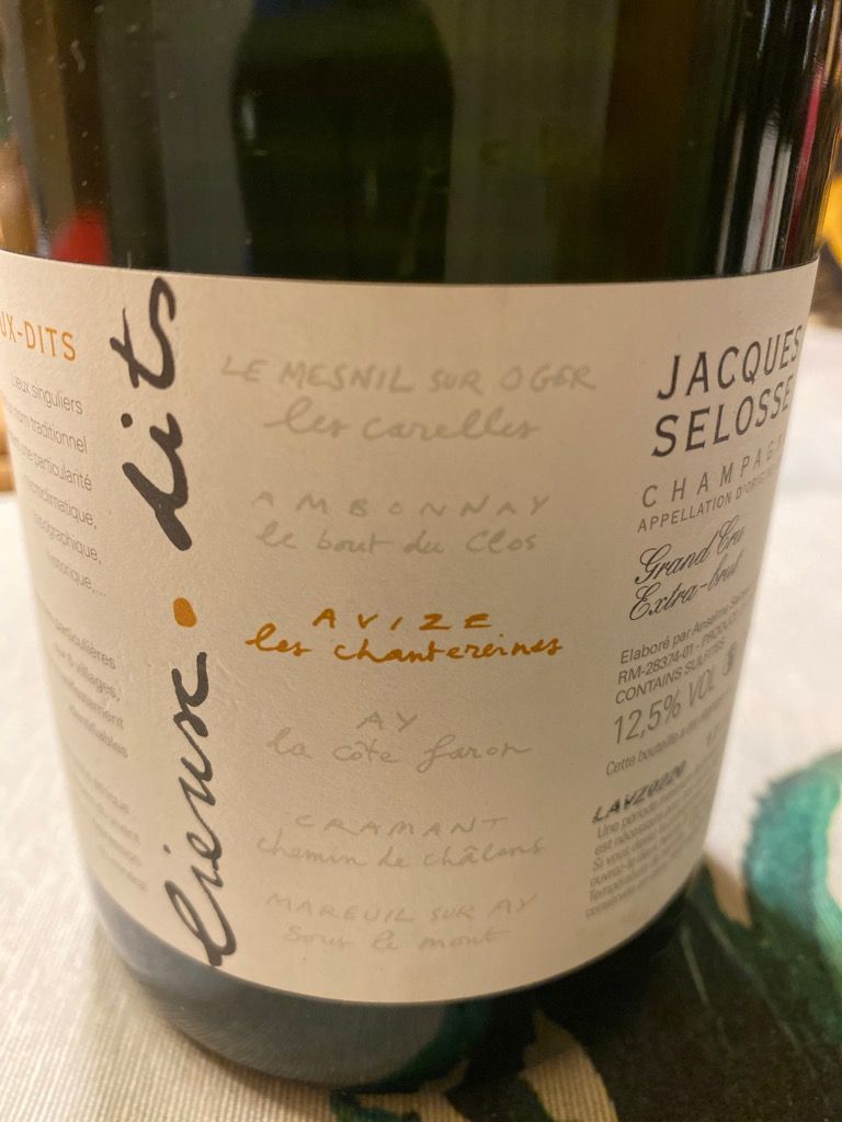 N.V. Jacques Selosse Champagne Grand Cru Lieux-dits Extra Brut