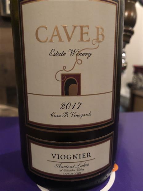 2017 Cave B Estate Winery Viognier, USA, Washington, Columbia Valley ...