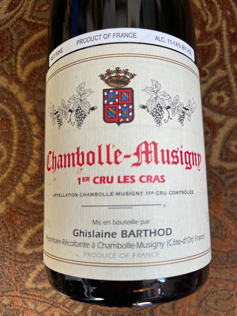 2011 Domaine Ghislaine Barthod Chambolle-Musigny 1er Cru Les Cras