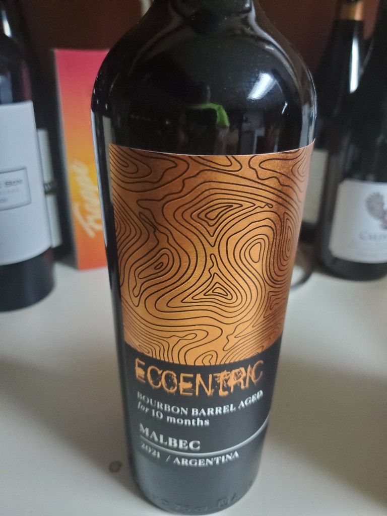 2021 Eccentric Wines Malbec Bourbon Barrel Aged, Argentina, Mendoza