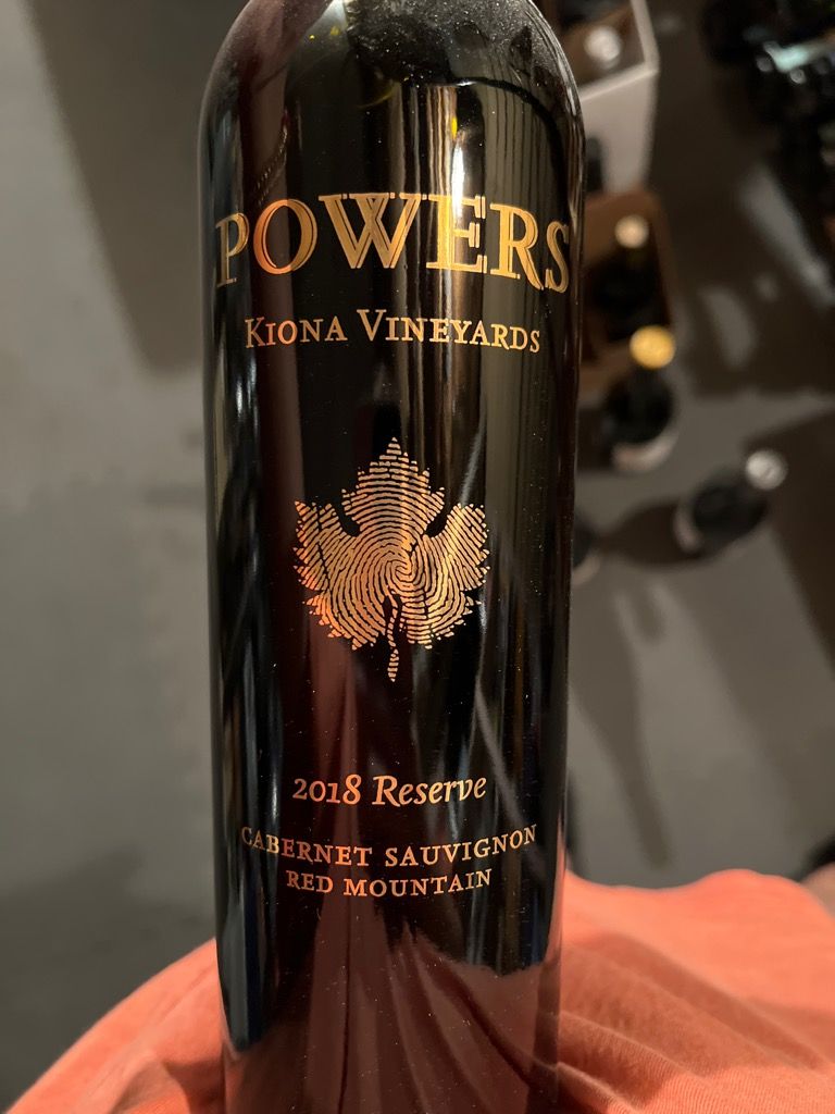 2017 Powers Cabernet Sauvignon Reserve Kiona Vineyards