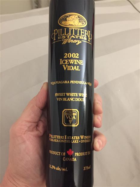 Pillitteri vidal icewine 2006 glass 375ml (627128122201)
