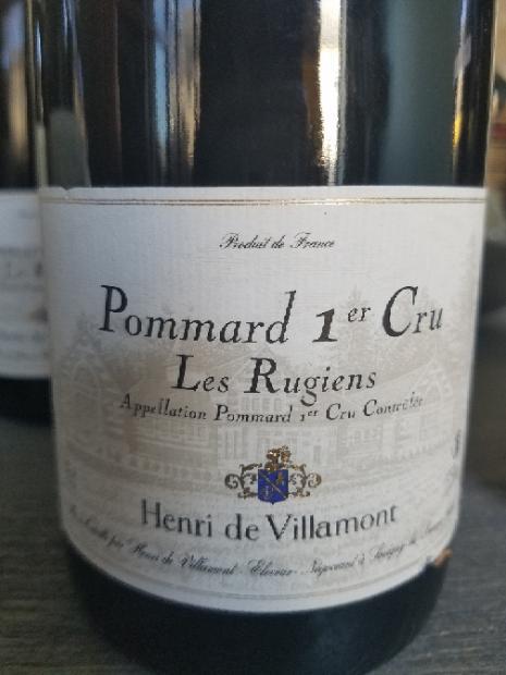 2007 Henri de Villamont Pommard 1er Cru Les Rugiens, France, Burgundy ...