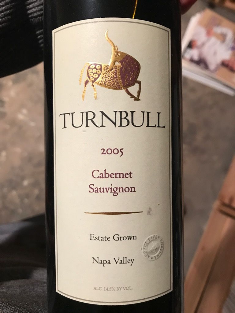 2005 Turnbull Cabernet Sauvignon Fortuna Vineyard - CellarTracker