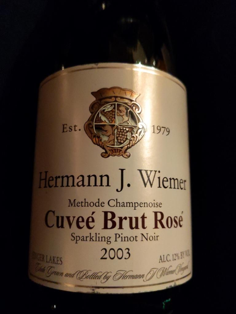 2003 Hermann J. Wiemer Pinot Noir Brut Rosé, USA, New York, Finger ...