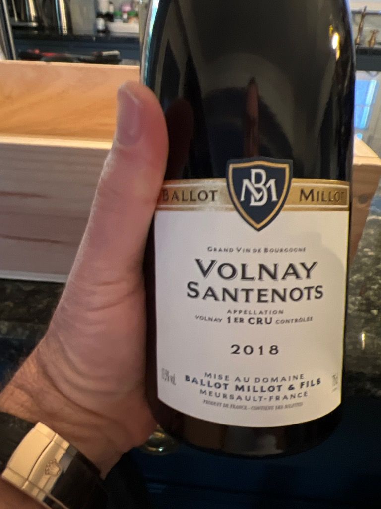 2018 Ballot-Millot & Fils Volnay 1er Cru Santenots Les Pelures, France ...