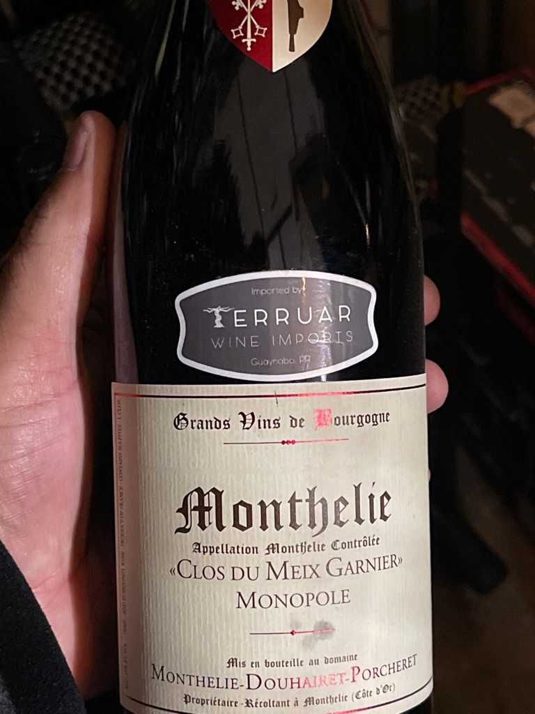 2021 Monthélie-Douhairet-Porcheret Monthélie Clos du Meix