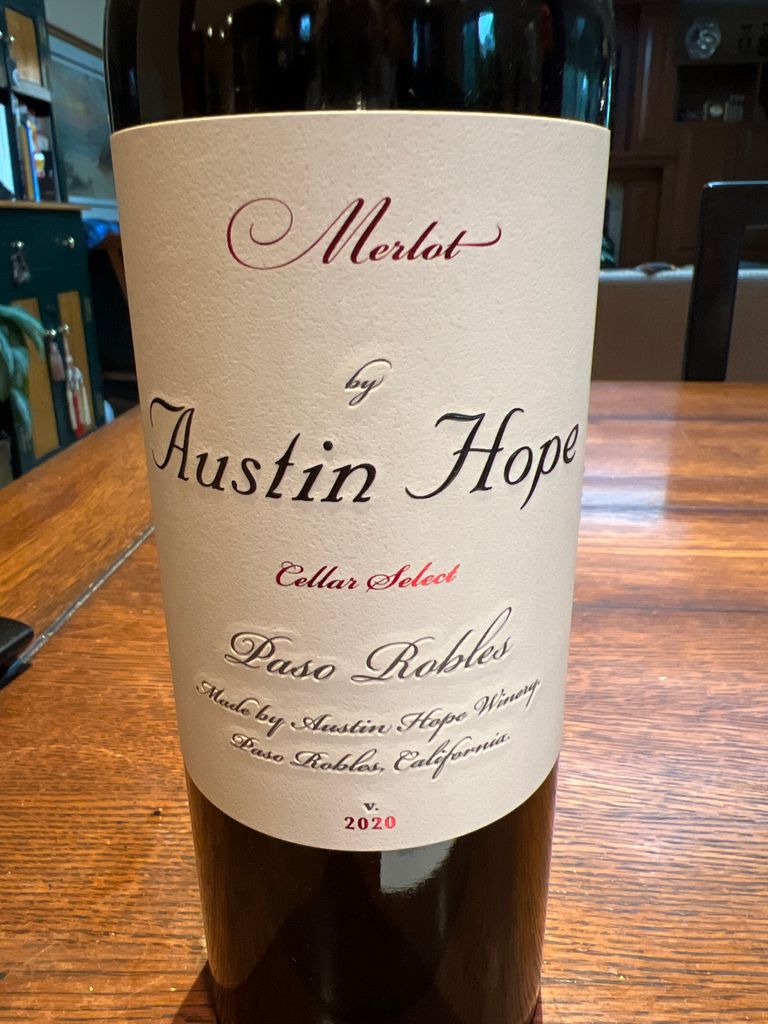 Austin Hope Merlot 2021 - Hope Family Wines