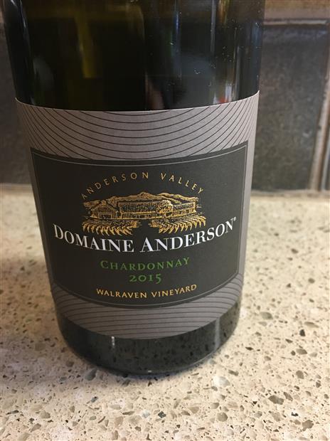 2016 Domaine Anderson Chardonnay Walraven Vineyard, USA, California ...