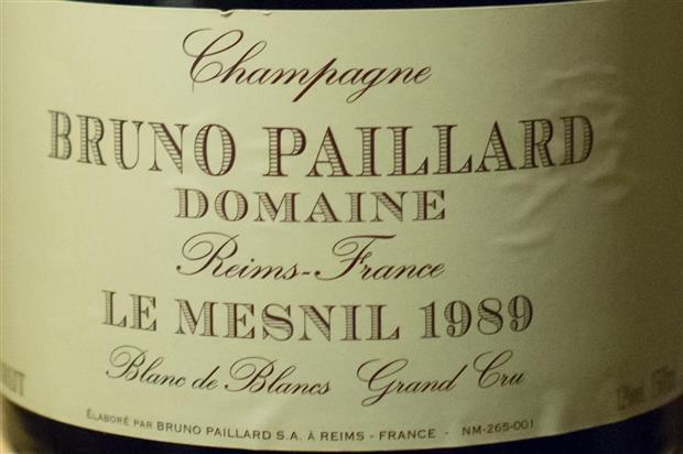 1990 Bruno Paillard Champagne Le Mesnil - CellarTracker