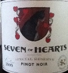 2009 Seven of Hearts Pinot Noir Special Reserve, USA, Oregon