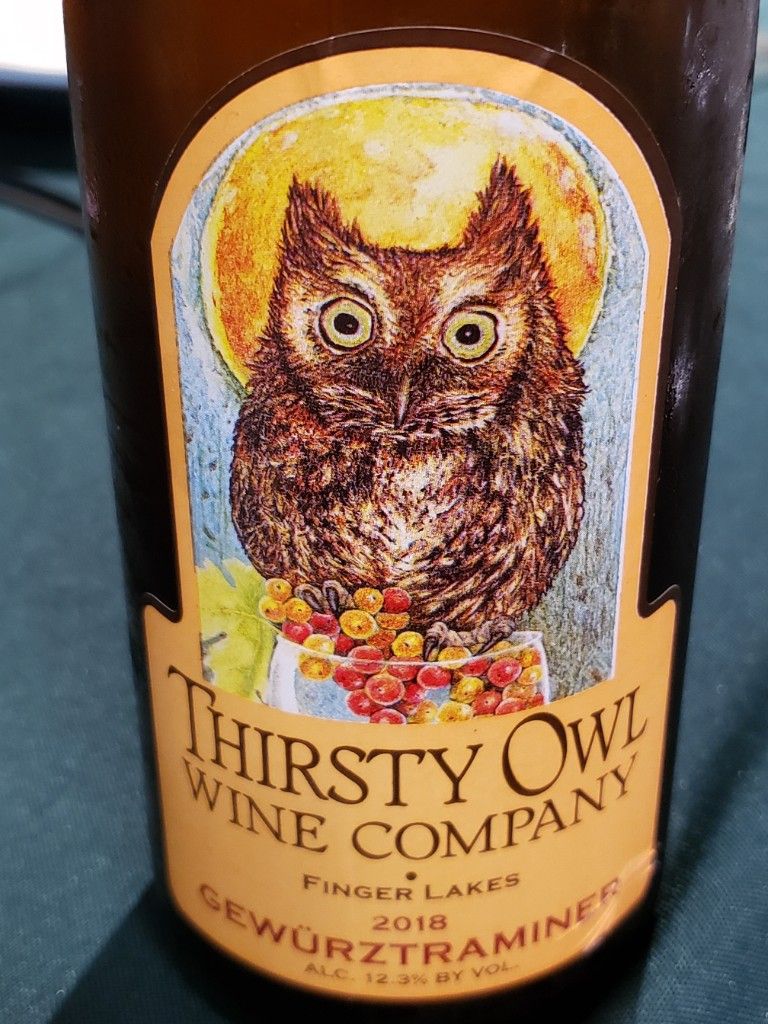 2022 Thirsty Owl Gewürztraminer, USA, New York, Finger Lakes, Cayuga