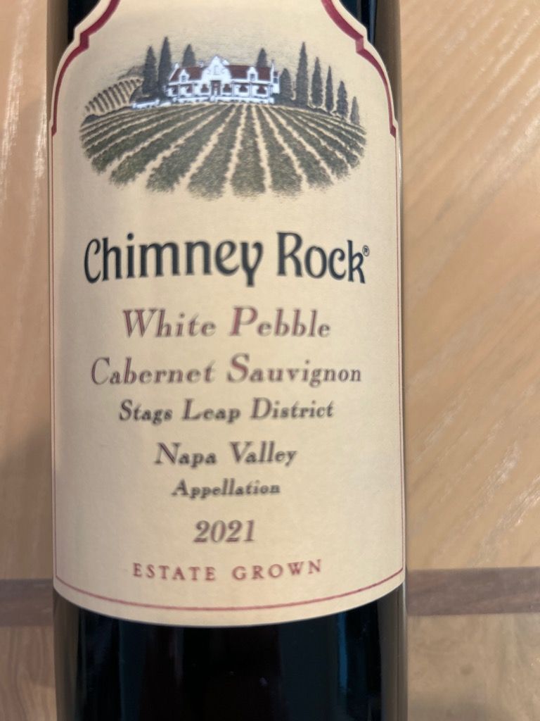 2021 Chimney Rock Cabernet Sauvignon White Pebble, USA, California ...