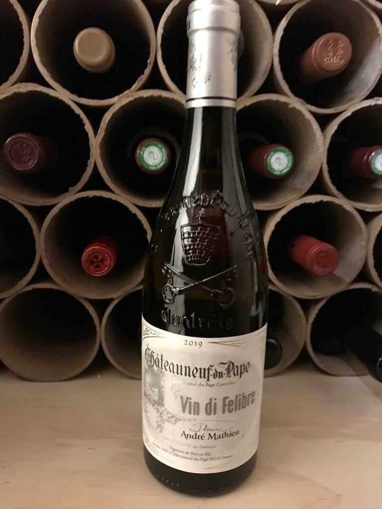 2019 Domaine André Mathieu Châteauneuf-du-Pape Vin De Felibre Blanc ...