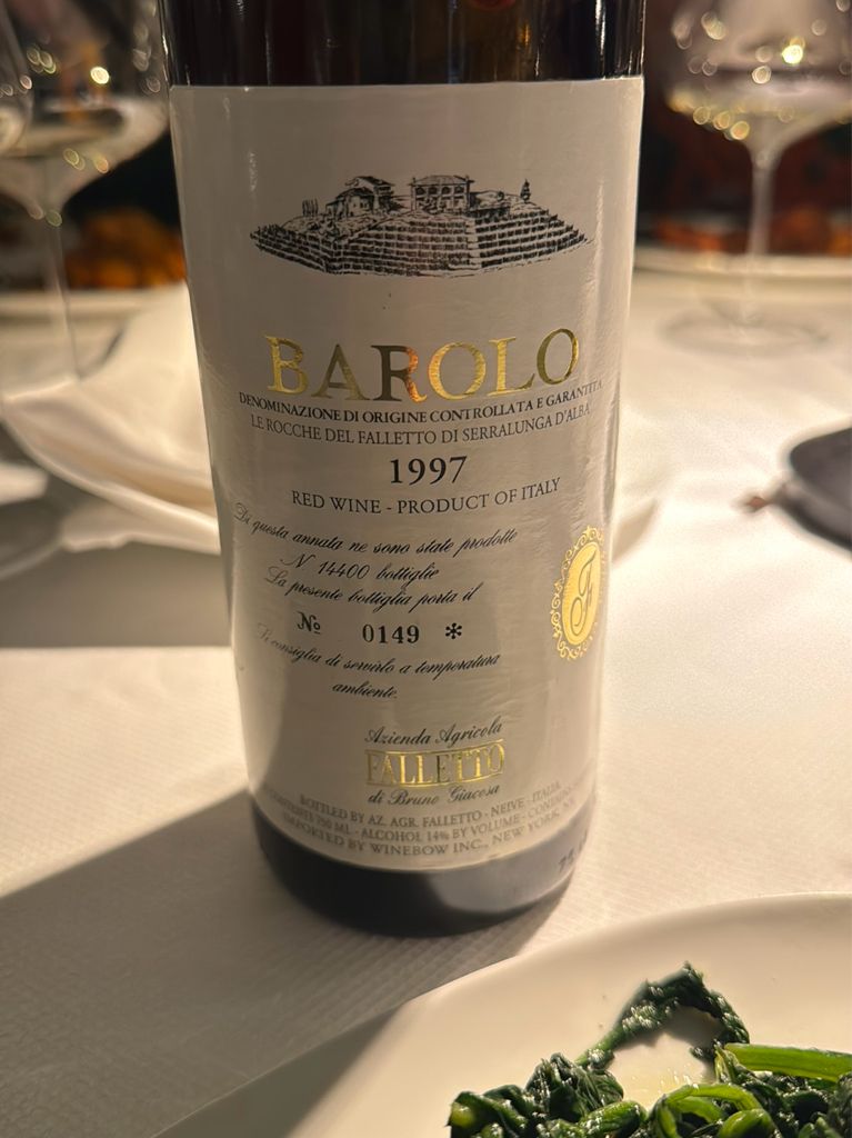 1997 Bruno Giacosa Barolo Le Rocche del Falletto di Serralunga d
