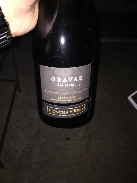 2008 Concha y Toro Syrah Gravas del Maipo - CellarTracker