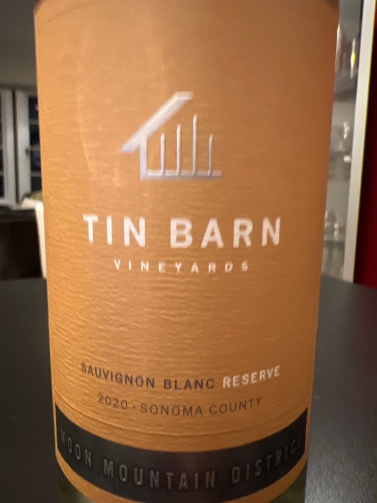 2020 Tin Barn Vineyards Sauvignon Blanc Reserve, USA, California, Napa