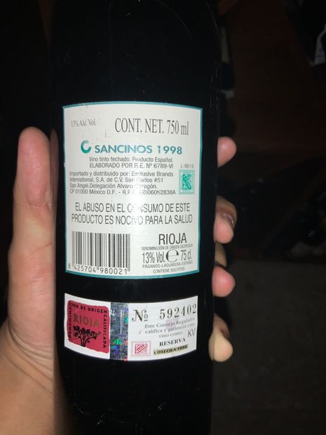 1998 Lanz Rioja Sancinos Reserva Spain La Rioja Rioja Cellartracker
