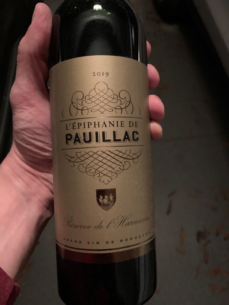 2019 L'Épiphanie de Pauillac Réserve de l'Harmonie, France, Bordeaux ...
