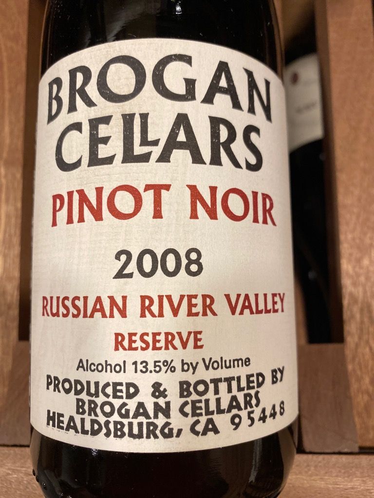 2009 Brogan Cellars Pinot Noir Reserve Russian River Valley, USA, California, Sonoma County